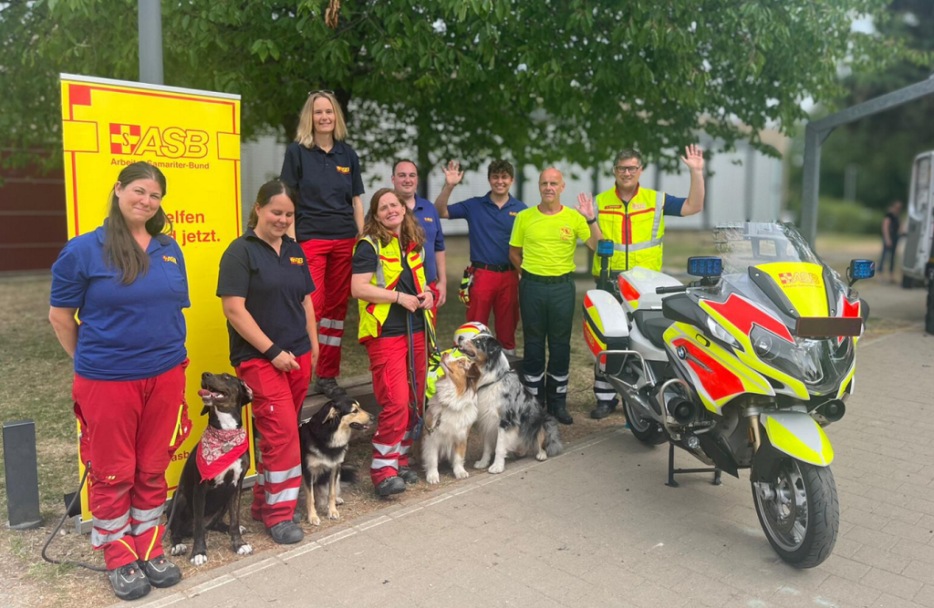 ASB Karlsruhe beim Blaulichttag in Wettersbach