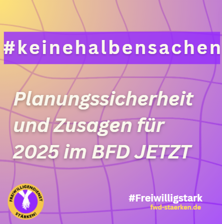 Kürzungen im FSJ & BFD nicht hinnehmbar!
