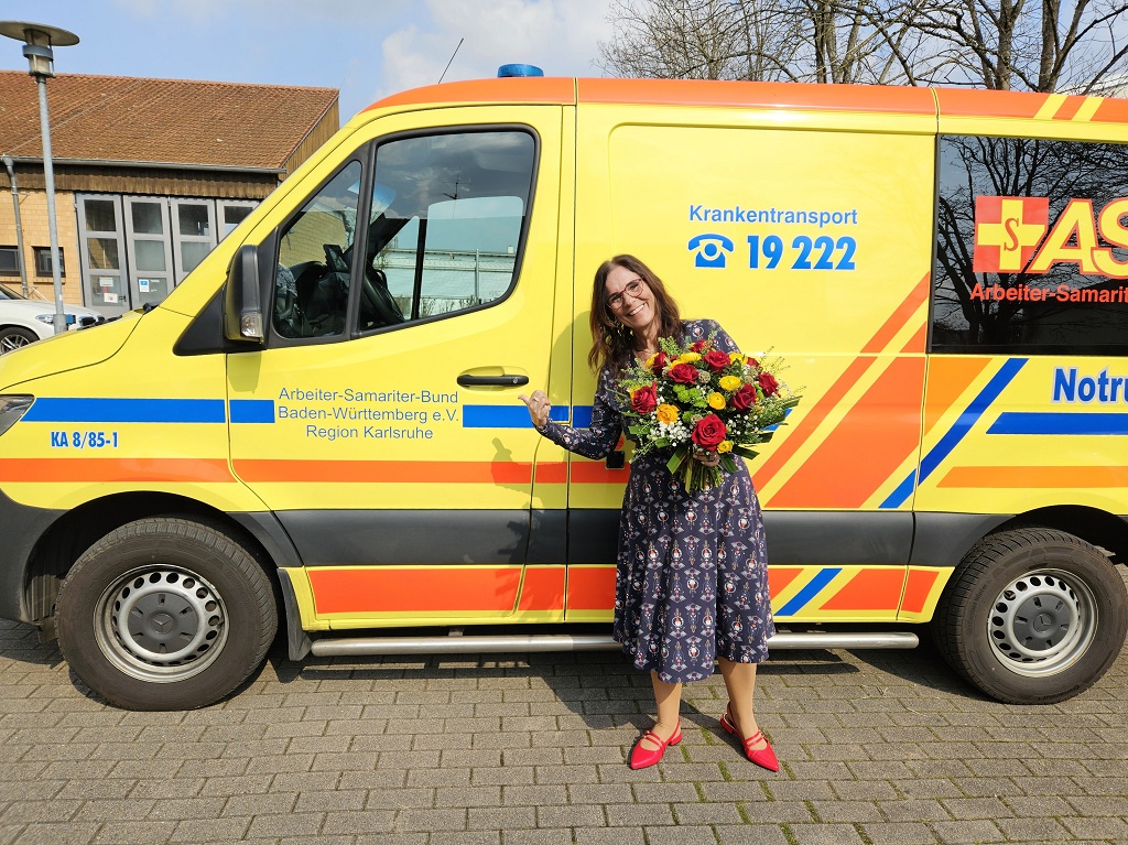 Frau Meinzer am KTW