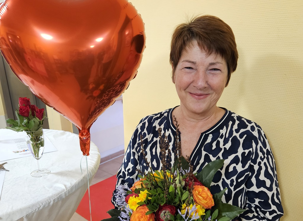 20 Jahre beim ASB Karlsruhe: Dienstjubiläum von Angelika Moßgraber