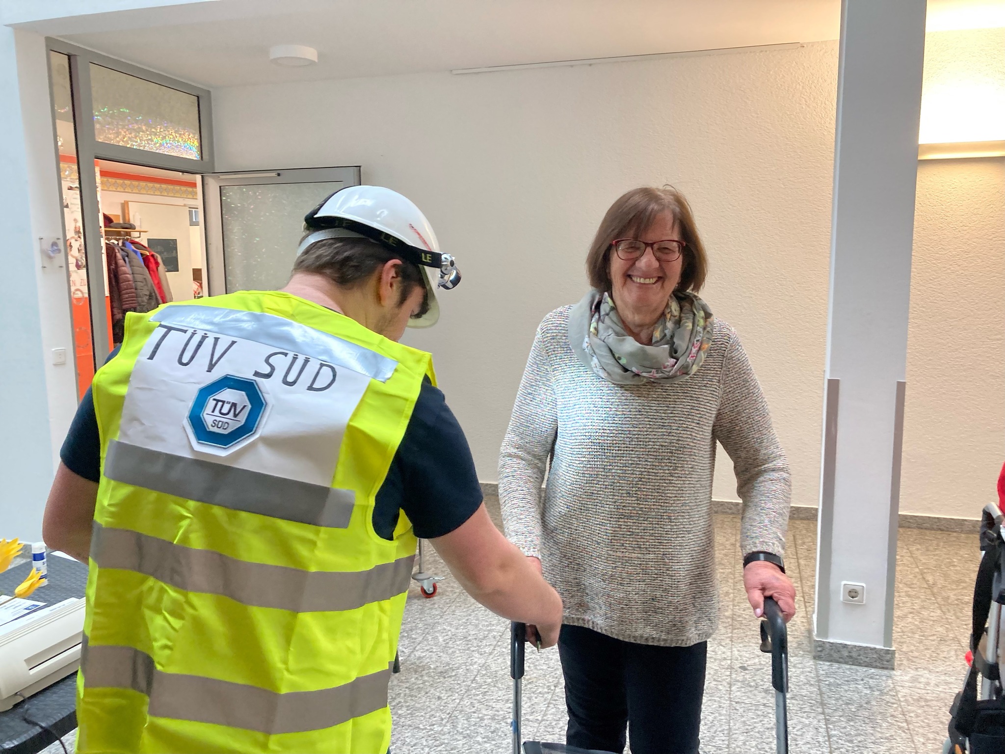 Rollator-Führerschein in der Tagespflege Neureut 